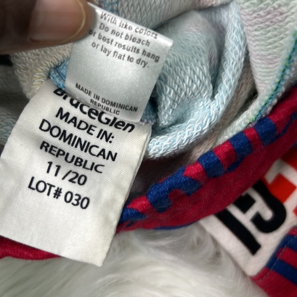 BRUCE GLEN BIG LOGO CROP JOGGERS SIZE 7 Measure 12” Waist X 19” inseam - Picture 6 of 9